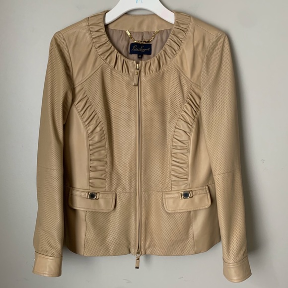 Luisa Spagnoli Jackets & Blazers - Luisa Spagnoli size 46 fine leather jacket